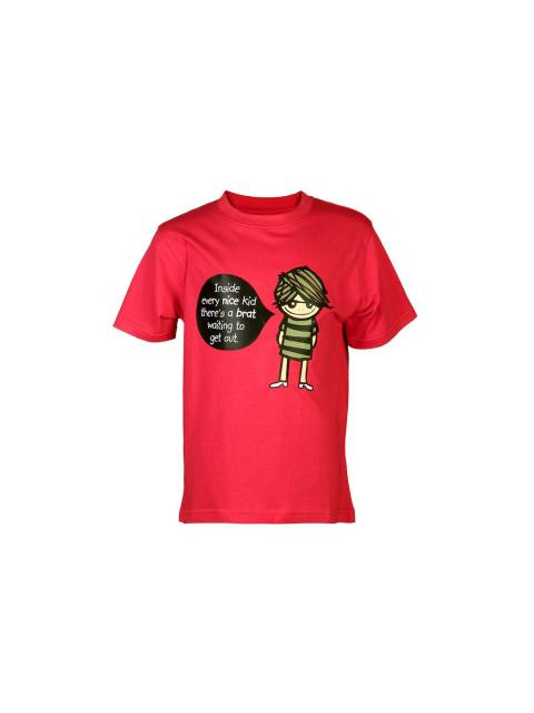 Tantra Unisex Printed Red Tshirts