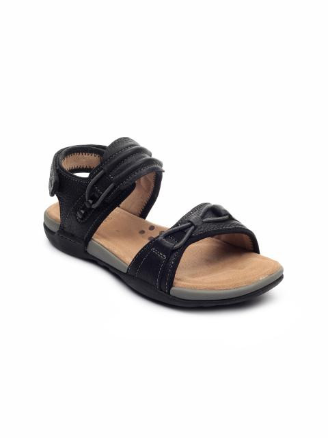 Clarks Men Vent Jump Black Sandals