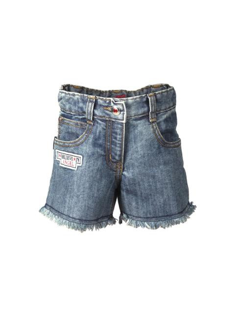 Doodle Girls Washed Blue Shorts