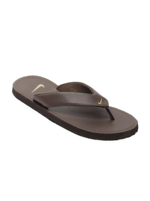 Nike Men Brown Flip Flops