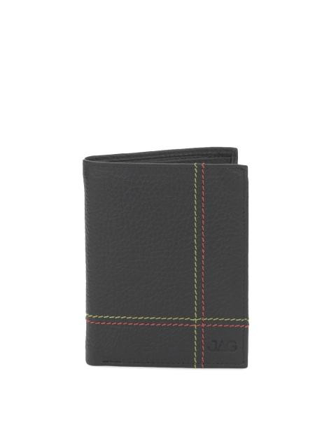 JAG Men Black Leather Wallet