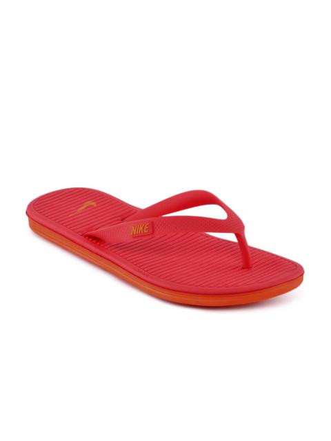 Nike Unisex Solarsoft Thong Orange Flip Flops