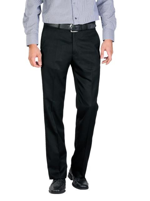 Peter England Men Black Formal Trousers