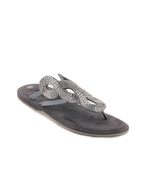 Inc 5 Women Casual Silver Flats