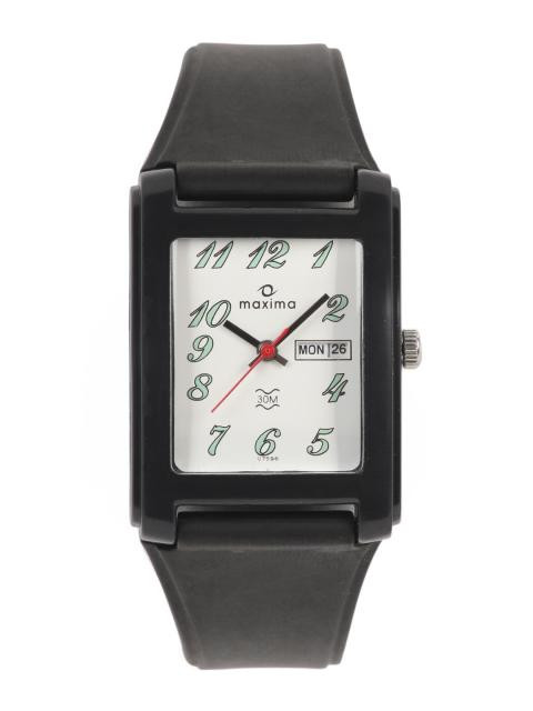 Maxima Men White Dial Watch