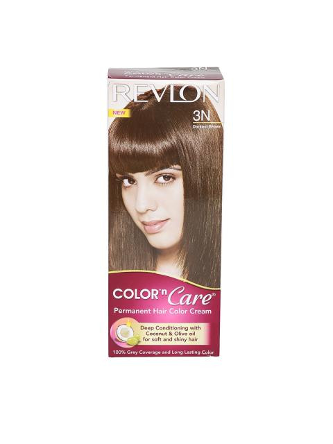 Revlon Color N Care 3N Darkest Brown Permanent Hair Colour Cream