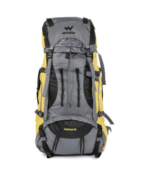 Wildcraft Unisex Yellow & Grey Colourblocked Rucksack