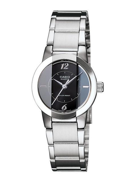 CASIO Women Black & Steel Analogue Watch