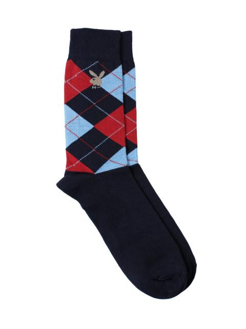 Playboy Men Navy Blue Socks