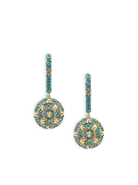 Royal Diadem Blue Earrings