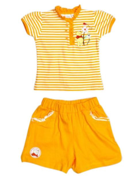 Disney Kids Girl's Orange Stripe Kidswear