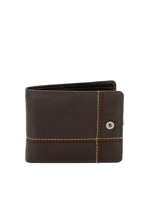 JAG Men Chocolate Brown Leather Wallet