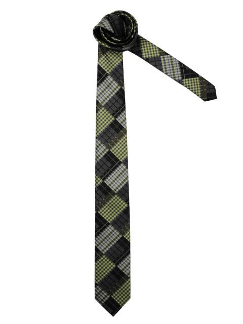 Indigo Nation Men Green Check Black Ties