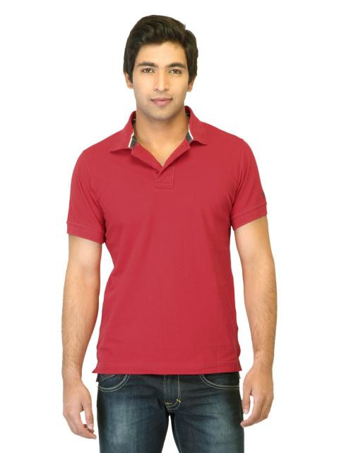 Basics Men Red T-shirt