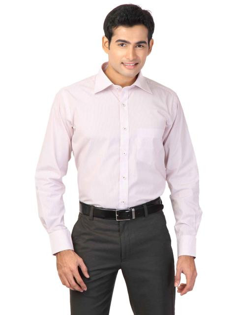 Genesis Men Stripes White Shirts