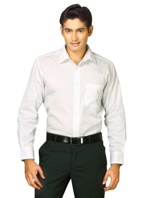 John Miller Men Solid White White Shirts