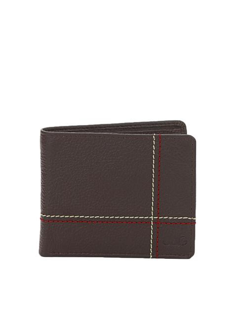JAG Men Chocolate Brown Leather Wallet