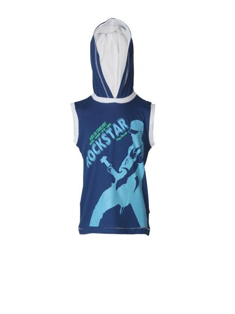 Doodle Boys Printed Blue T-shirt