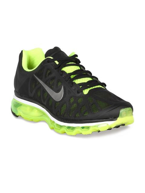 Nike Men's Air Max Black Green Black Shoe