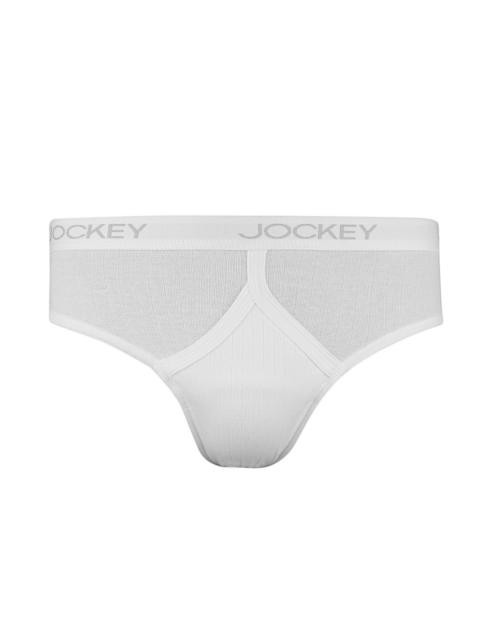 Jockey ELANCE Men White Y-Front Hip Briefs 1006