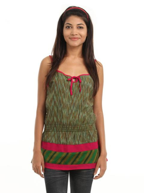 Mother Earth Women Green Kurti