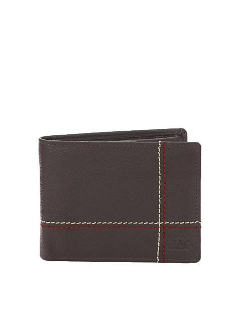 JAG Men Chocolate Brown Leather Wallet