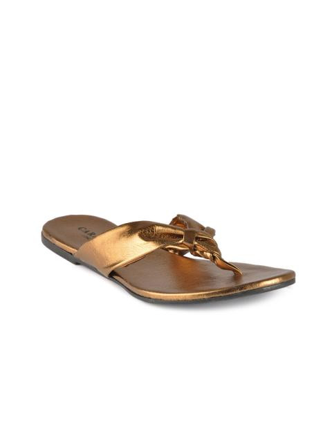 Carlton London Women Gold Toned Flats