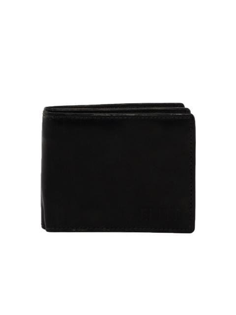 Peter England Men Leather Black Wallet