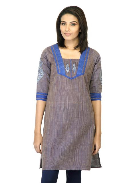 Mother Earth Women Blue Kurta