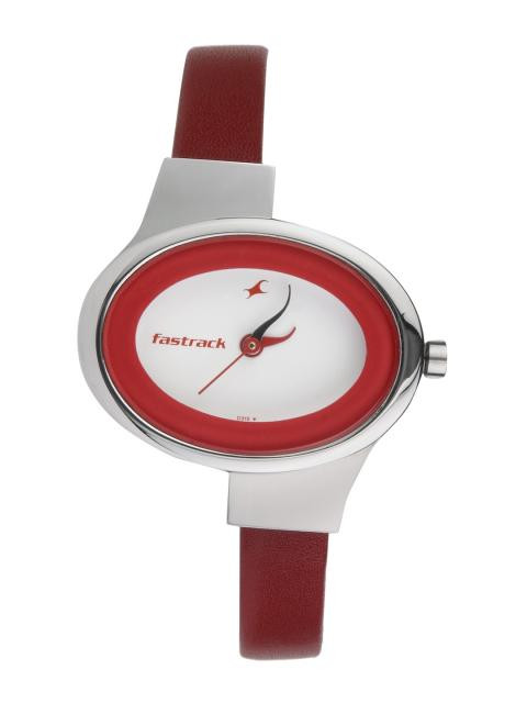 Fastrack Women White Dial Watch N6015SL01