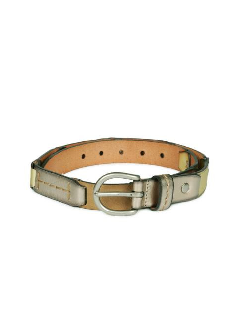 Fossil Women Multi Coloured Stitched Link Belt