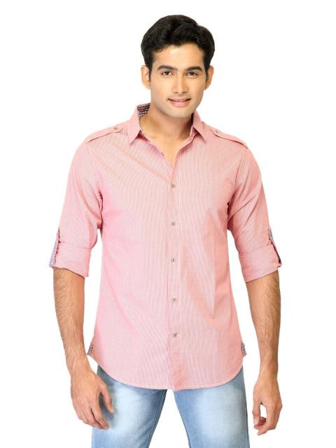 United Colors of Benetton Men Check Red Shirts