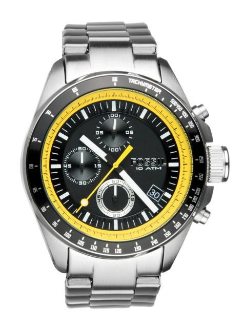 Fossil Men Black Dial Chronograph Watch CH2674