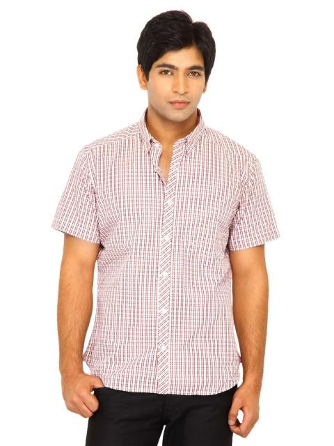 Scullers Men Check White Shirts