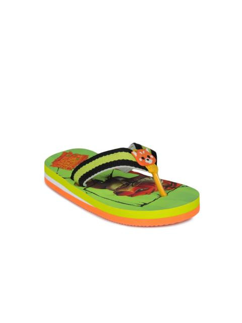 Jungle Book Boys Green Flip Flops