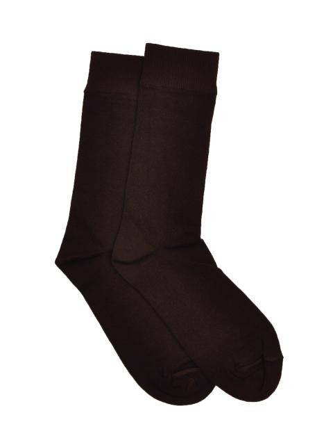Reid & Taylor Men Solid Brown Socks