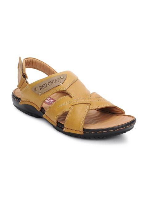 Red Chief Men Tan Sandals