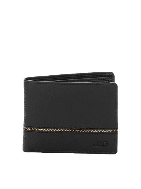 JAG Men Black Leather Wallet