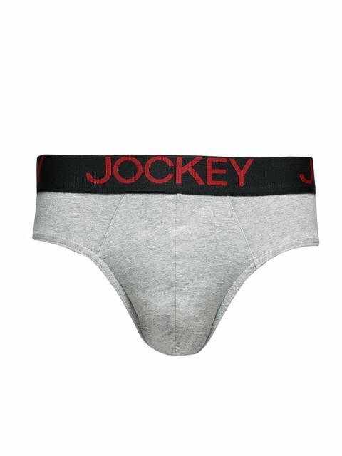 Jockey ZONE STRETCH Men Grey Zone Stretch Briefs US07
