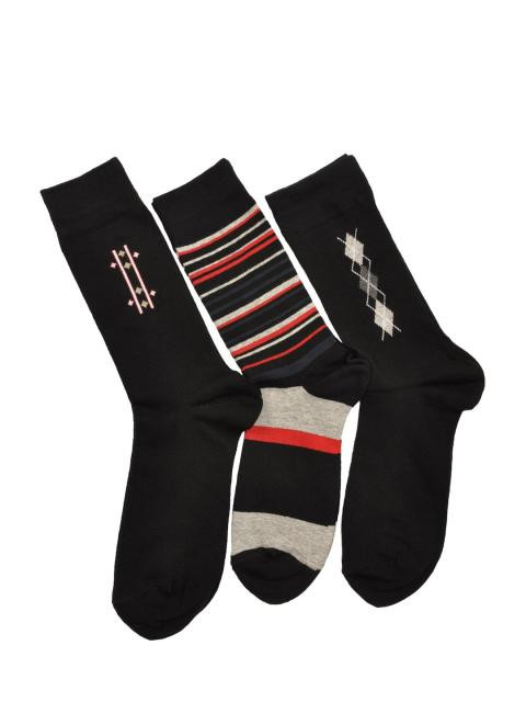 Reid & Taylor Men Stripes Blue Socks