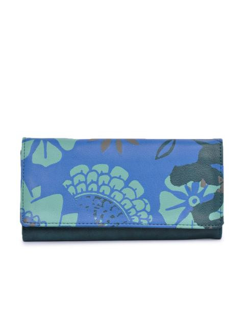Baggit Women Digital Taj Blue Wallet