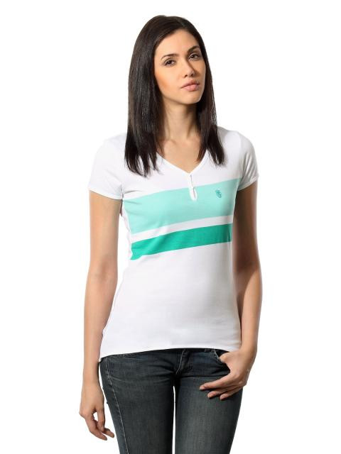 Spykar Women Cult White T-shirt