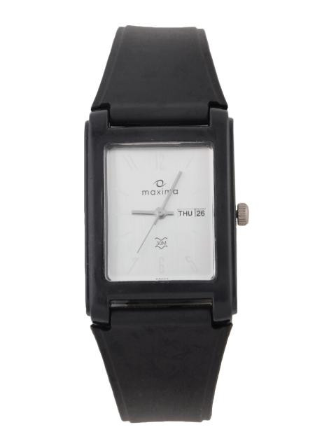 Maxima Men White Dial Watch