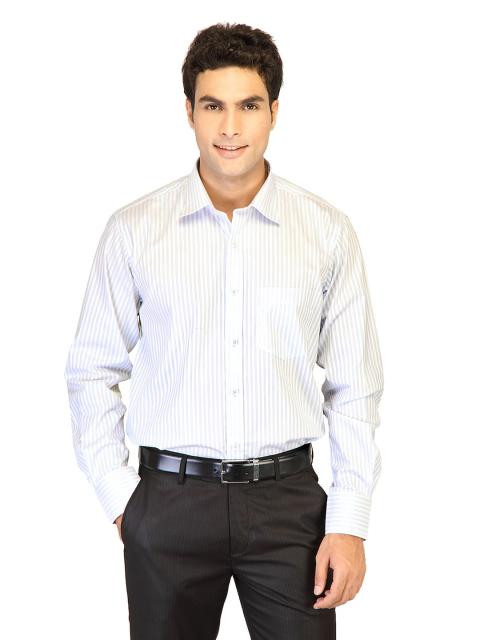 Genesis Men Blue Stripe Shirt