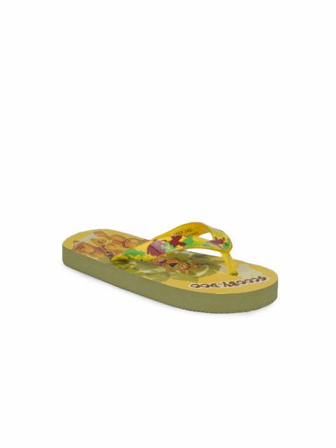 Warner Bros Kids Unisex Yellow Flip Flops