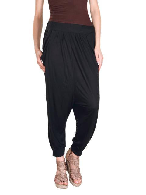 Flying Machine Women Viscose Black Capris