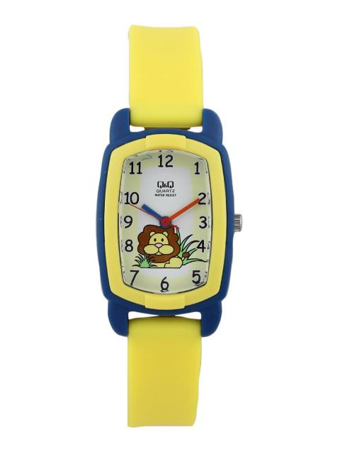 Q&Q Kids Unisex Yellow Dial Analog Watch