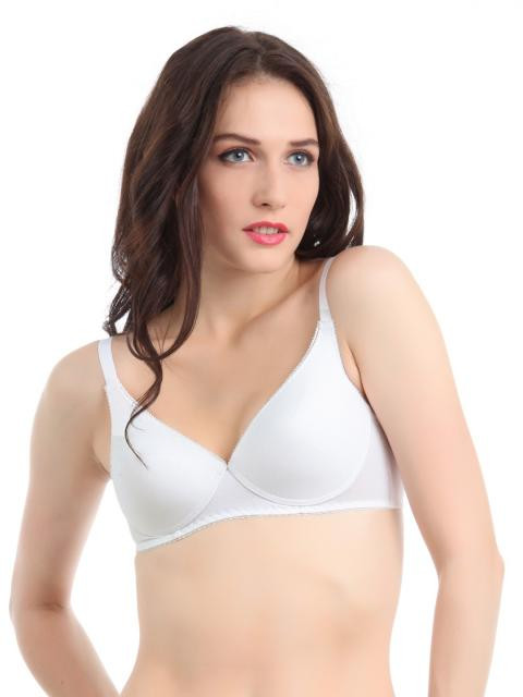 Enamor Women Smooth White Bra