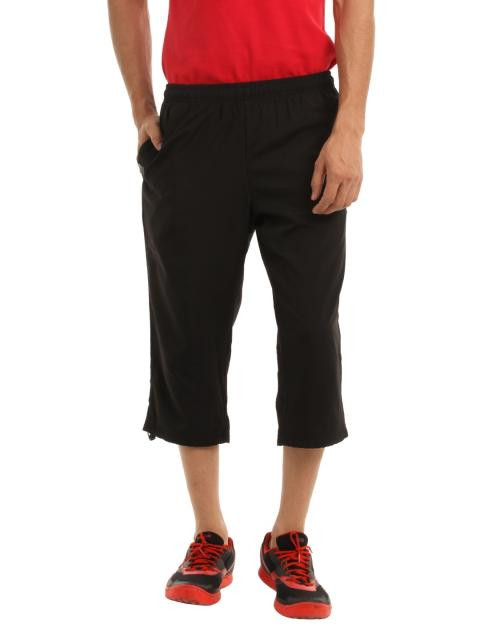 Puma Men Black 3/4 Length Pants