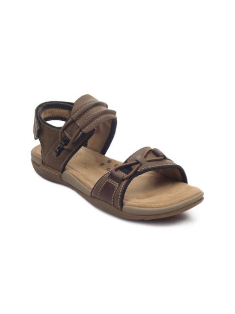 Clarks Men Vent Jump Nubuck Brown Sandals